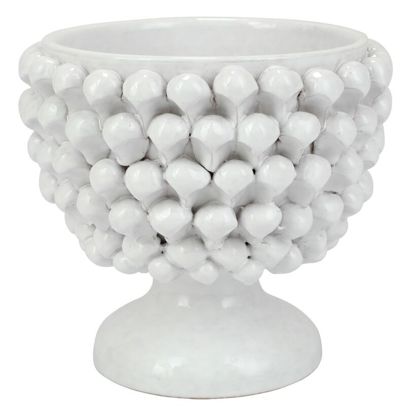 Pinecone Planter, White | One Kings Lane