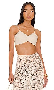 Just BEE Queen Remy Bra Top in Vanilla from Revolve.com | Revolve Clothing (Global)