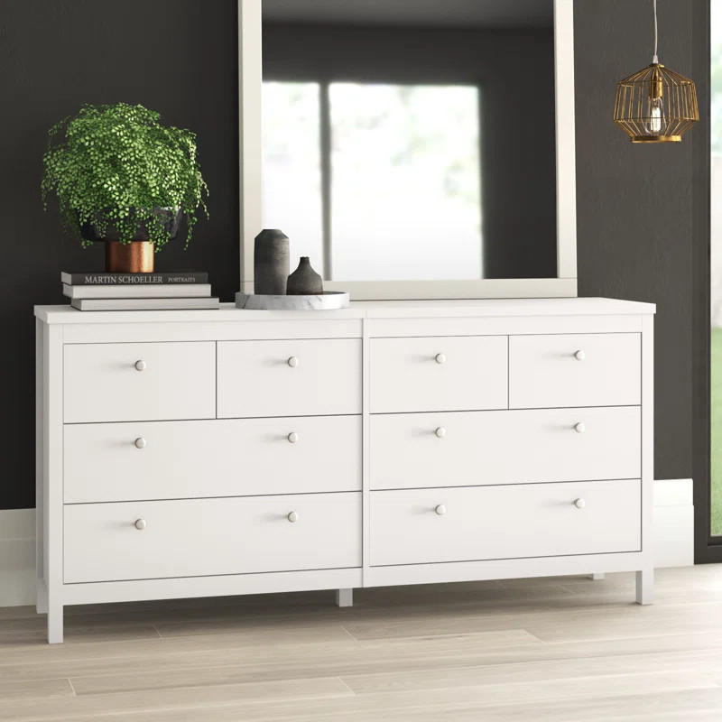Bricelyn 8 Drawer 62.83'' W Double Dresser | Wayfair North America