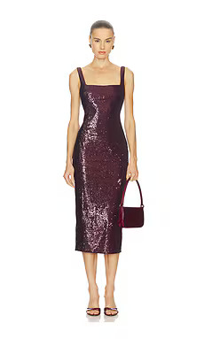 Camila Coelho Veda Midi Dress in Oxblood from Revolve.com | Revolve Clothing (Global)