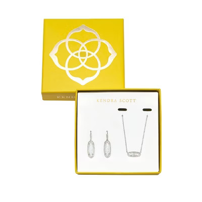 Kendra Scott Eva Drop Earrings and Pendant Necklace Set 2pc - Silver | Target