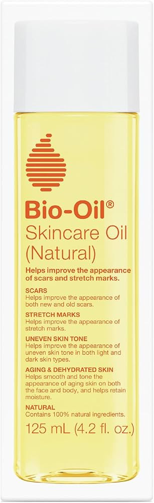 Bio-Oil Natural Skincare Oil, Serum for Scars and Stretch Marks, Face and Body Moisturizer for Dr... | Amazon (US)