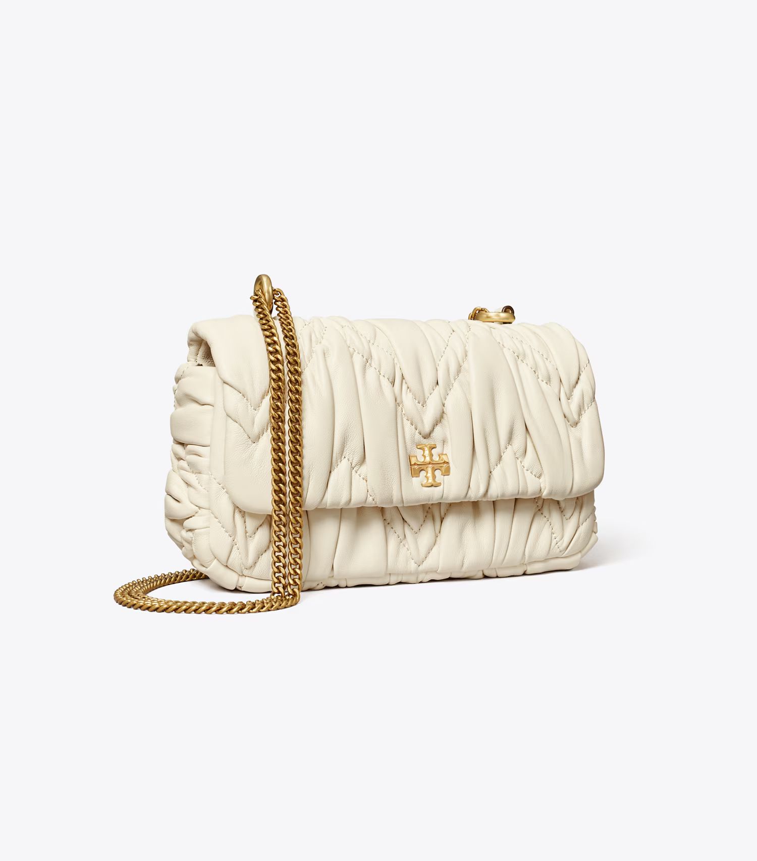 Mini Kira Diamond Ruched Flap Shoulder Bag: Women's Designer Crossbody Bags | Tory Burch | Tory Burch (US)