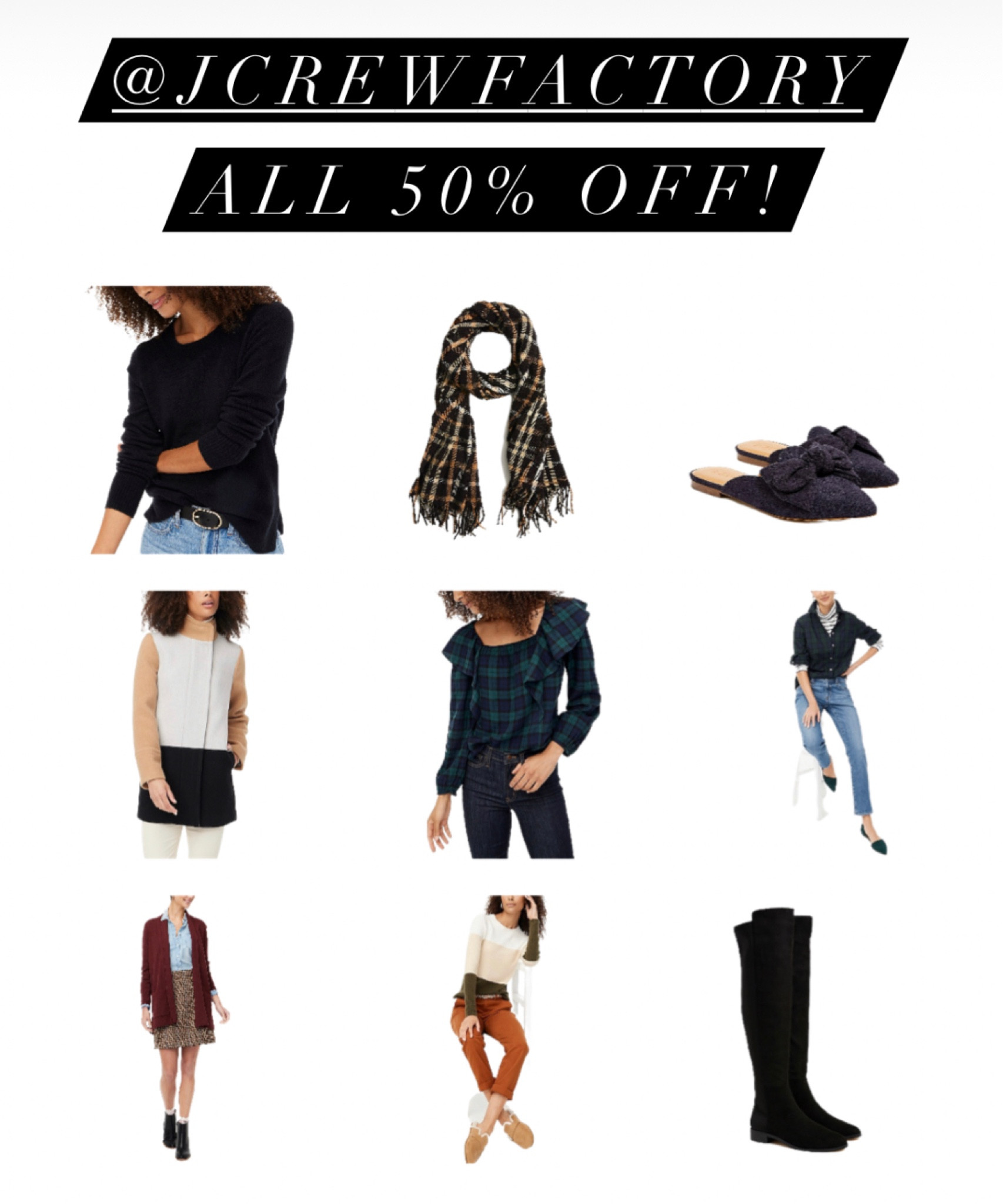 J.Crew Factory Sale! 50% off!

#LTKsalealert
