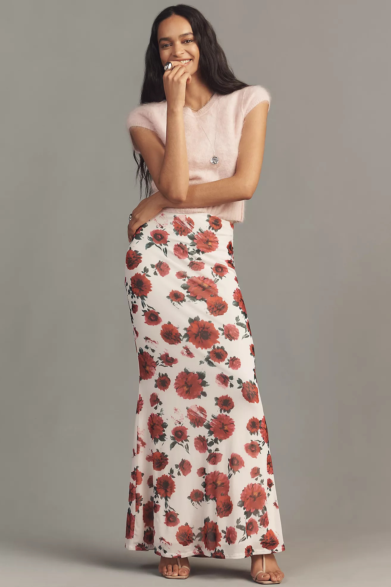 AFRM Tegan Printed Maxi Skirt | Anthropologie (US)