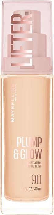 Maybelline Lifter Plump & Glow Foundation, Liquid Foundation with 2% Niacinamide + Hyaluronic Aci... | Amazon (US)