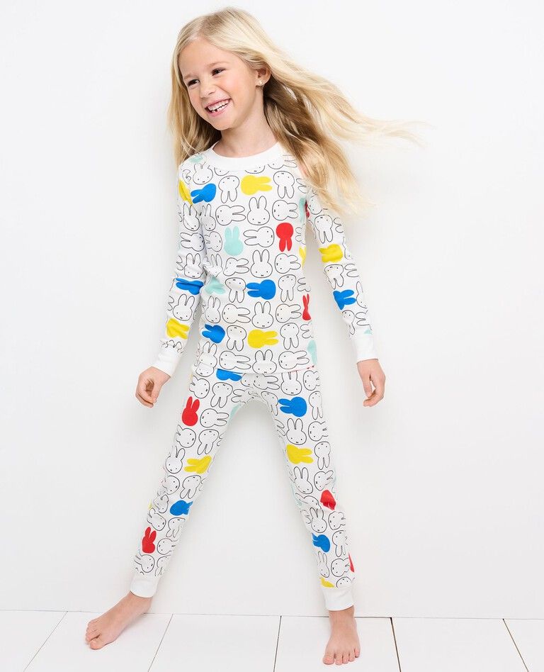 Miffy Print Long John Pajama Set | Hanna Andersson