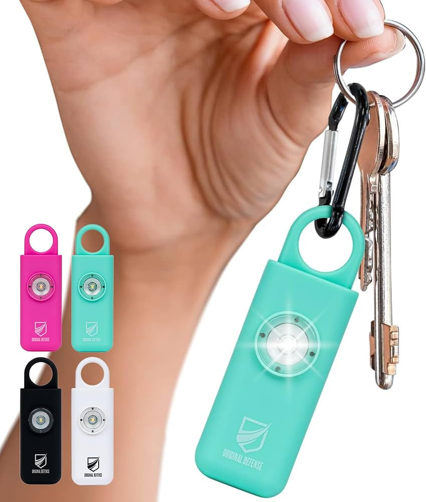 Original Defense® Siren Self-Defense Alarm (Mint) - 130 dB Keychain Alarm with LED Strobe Light ... | Amazon (US)