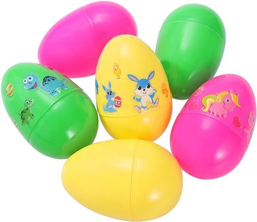 Prefilled Easter Eggs for Kids with Bunnies Dinosaur Unicorn Stickers Easter Basket Stuffers Fill... | Amazon (US)