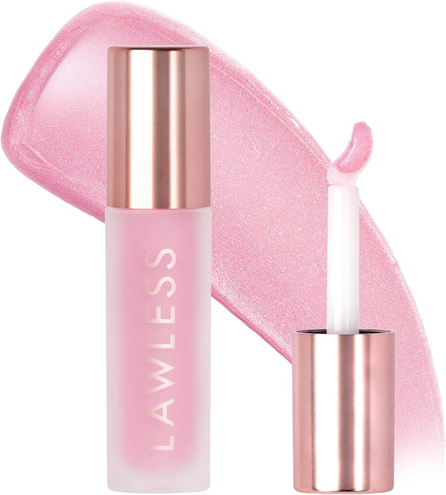 Lawless Forget the Filler Lip Plumping Line Smoothing Gloss - Strawberry Shortcake - Premium Volu... | Amazon (US)