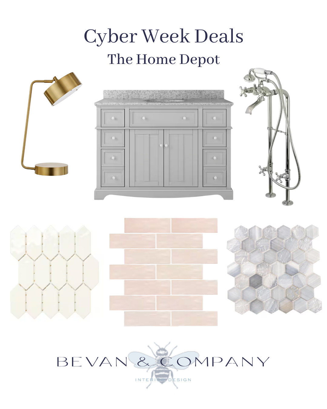 Cyber Week starts on November 17, which means you don't have to wait for Black Friday or Cyber Monday to get your holiday shopping started! We've put together a gift guide of our favorite items from The Home Depot, ranging from bathroom tile to shower fixtures to wallpaper and more. Happy shopping (and gifting)! 	 

 

#LTKCyberWeek #LTKGiftGuide #LTKHome