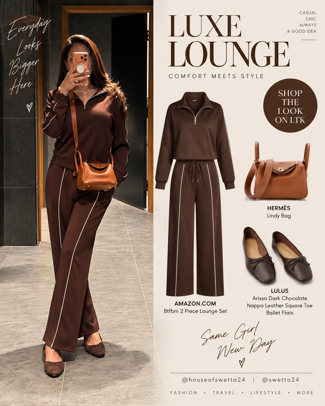 Chocolate brown, cozy, and effortlessly chic 🤎✨ One of those looks that feels as good as it looks. Shop the full look on LTK. 

 #LTKgrwm #LTKvlog #LTKSeasonal