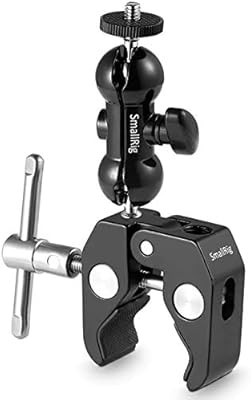 SMALLRIG Cool Ballhead Arm Super Clamp Mount Multi-Function Double Ball Adapter with Bottom Clamp... | Amazon (US)