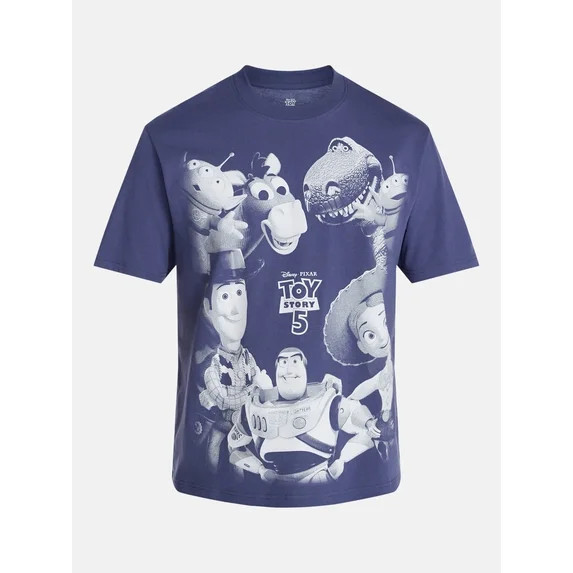 Toy Story 5 Men's and Big Men's Graphic Tee, Sizes XS-3XL | Walmart (US)