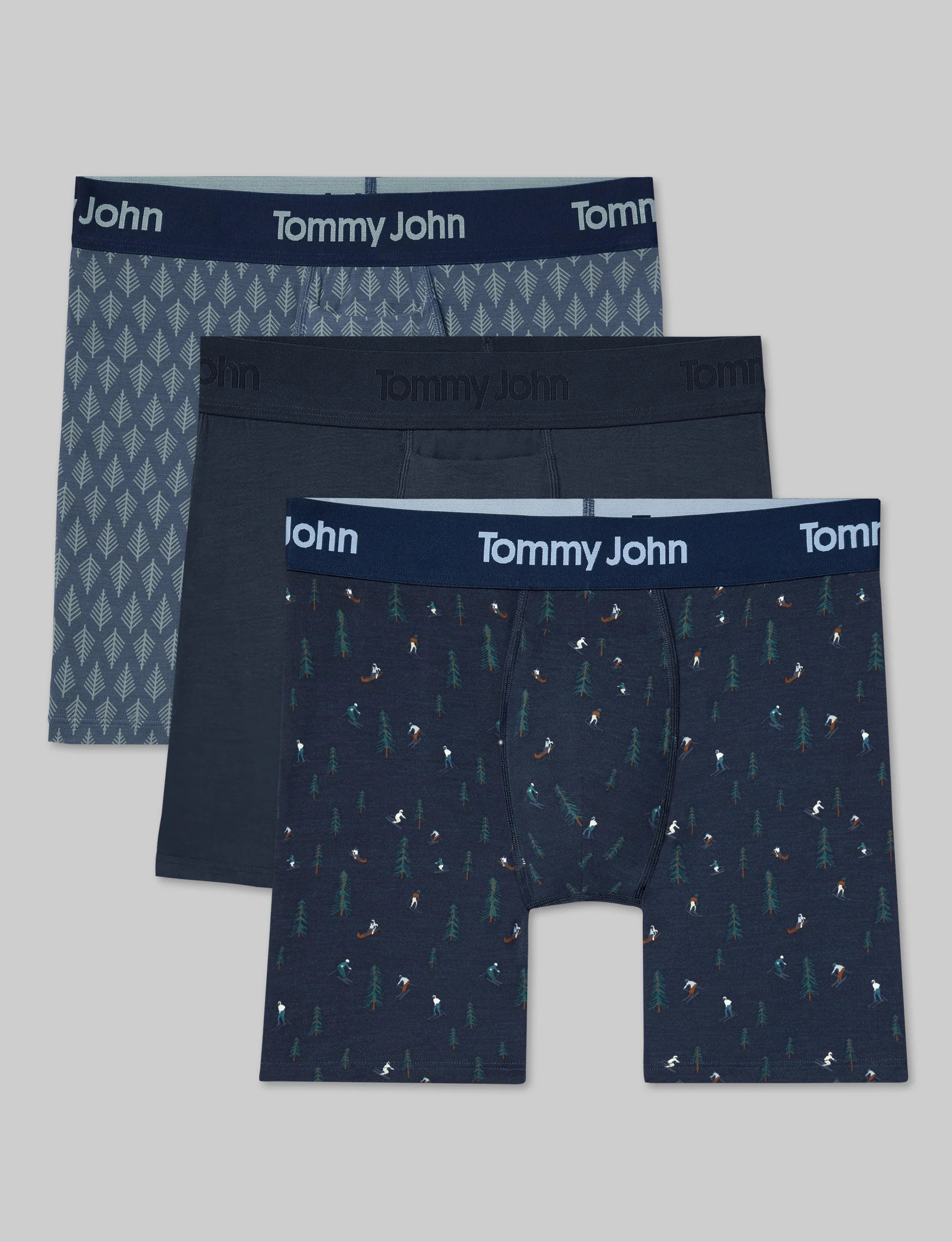 Second Skin Mid-Length Boxer Brief 6" (3-Pack) | Tommy John
