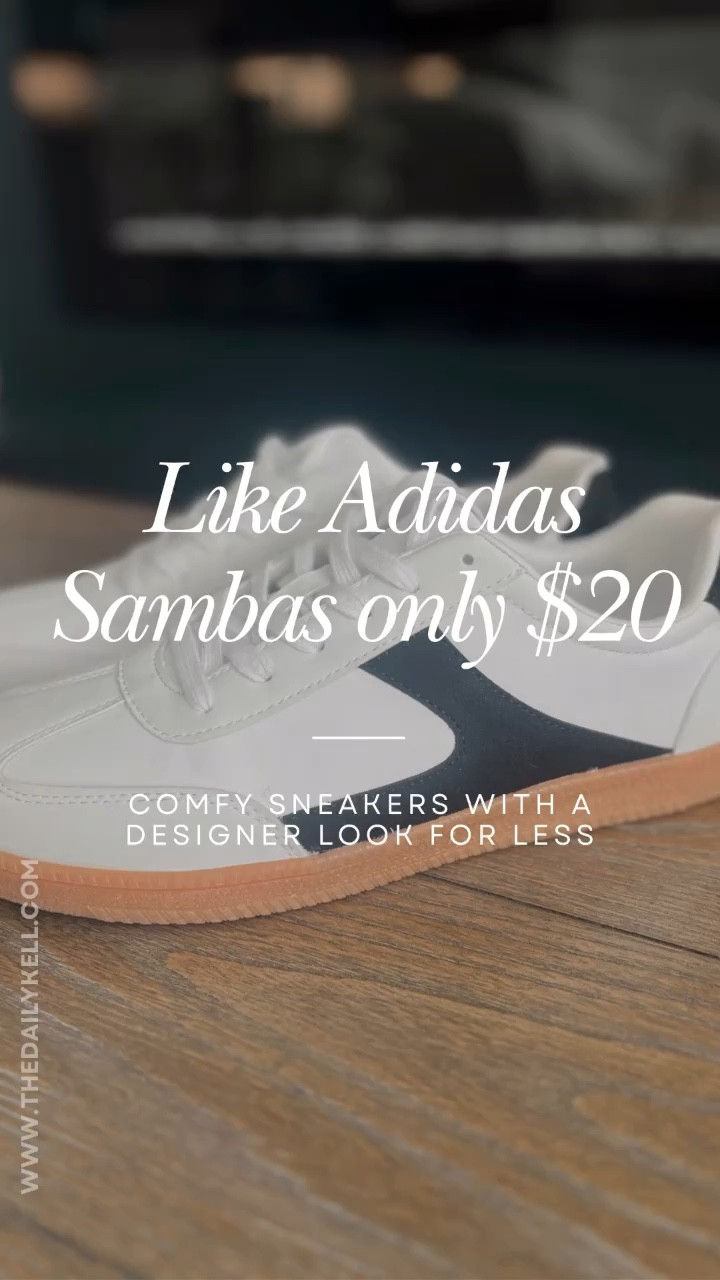 Get the Look for Less!

These Adidas inspired sambas sneakers are comfortable and stylish and only $20.  

Personally, I think these are way more comfy than my sambas.   They have a memory foam sole that makes them a great find at $20  

Runs true to size.  

#LTKfindsunder50 #LTKover40 #LTKstyletip