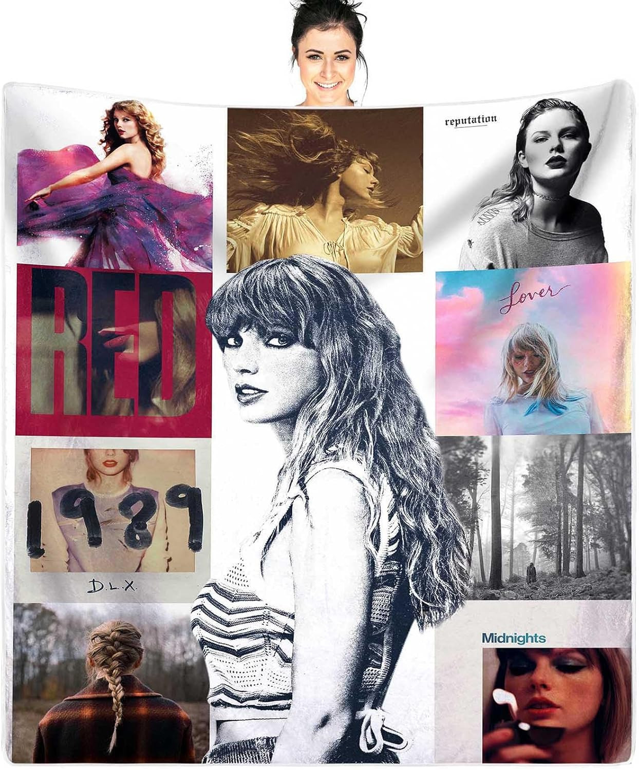 ESRBSO ERAS Swftt Blanket Singer Swftt Music Album Cover Blanket Party Bedroom Decorations Warm T... | Amazon (US)