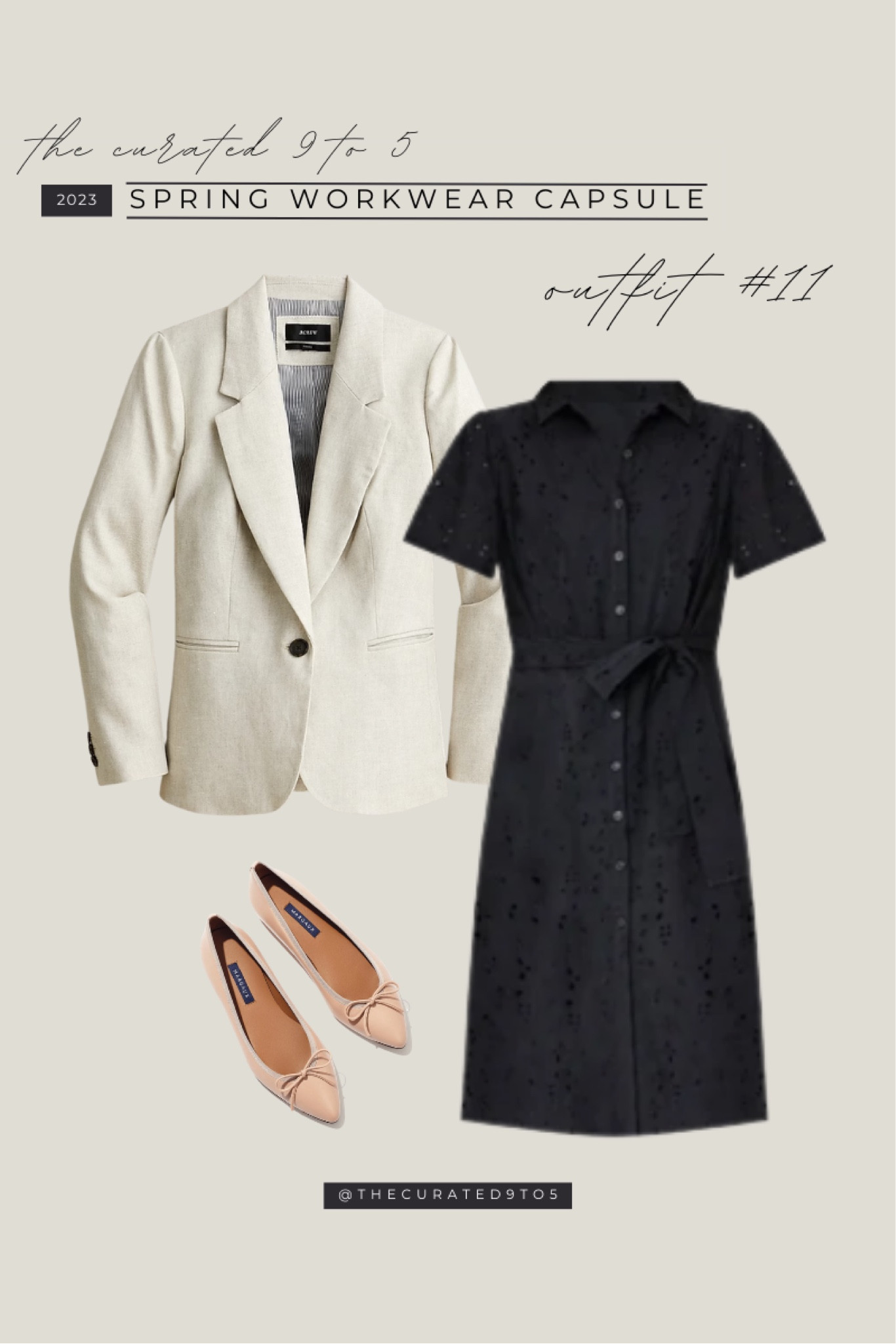 Spring Workwear Capsule - Outfit #11

Work style, office style, work dress, shirt dress, blazer, linen blazer, leather flats

#LTKworkwear #LTKSeasonal #LTKstyletip