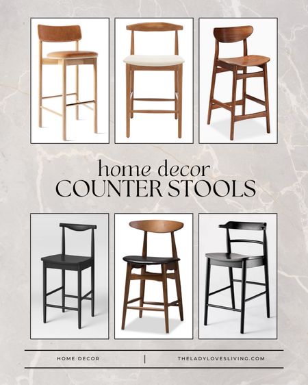 Mid-century modern counter height bar stools for a kitchen refresh.

bar stools, wood stools, modern decor, home decor, target, target finds, target home, wayfair, contemporary, cb2, pottery barn, west elm, curated collection

#LTKFind #LTKstyletip #LTKhome