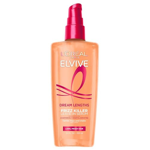 L'Oreal Paris Elvive Dream Lengths Frizz Killer Leave-In Serum, 3.4 Ounce | Amazon (US)
