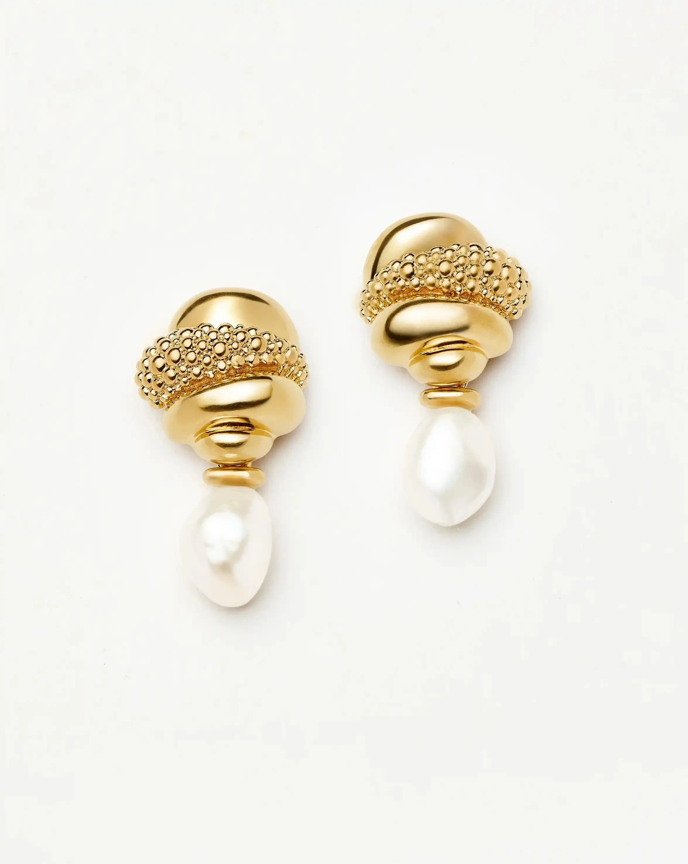 Pearl Baya Charm Drop Earrings | Missoma UK | Missoma UK