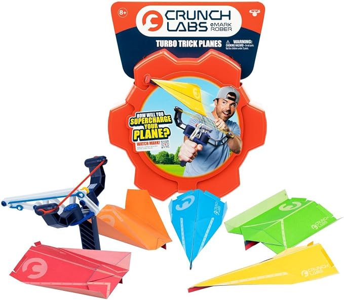 CrunchLabs by Mark Rober, Turbo Trick Paper Airplane, Fold, Launch, Fly | Amazon (US)