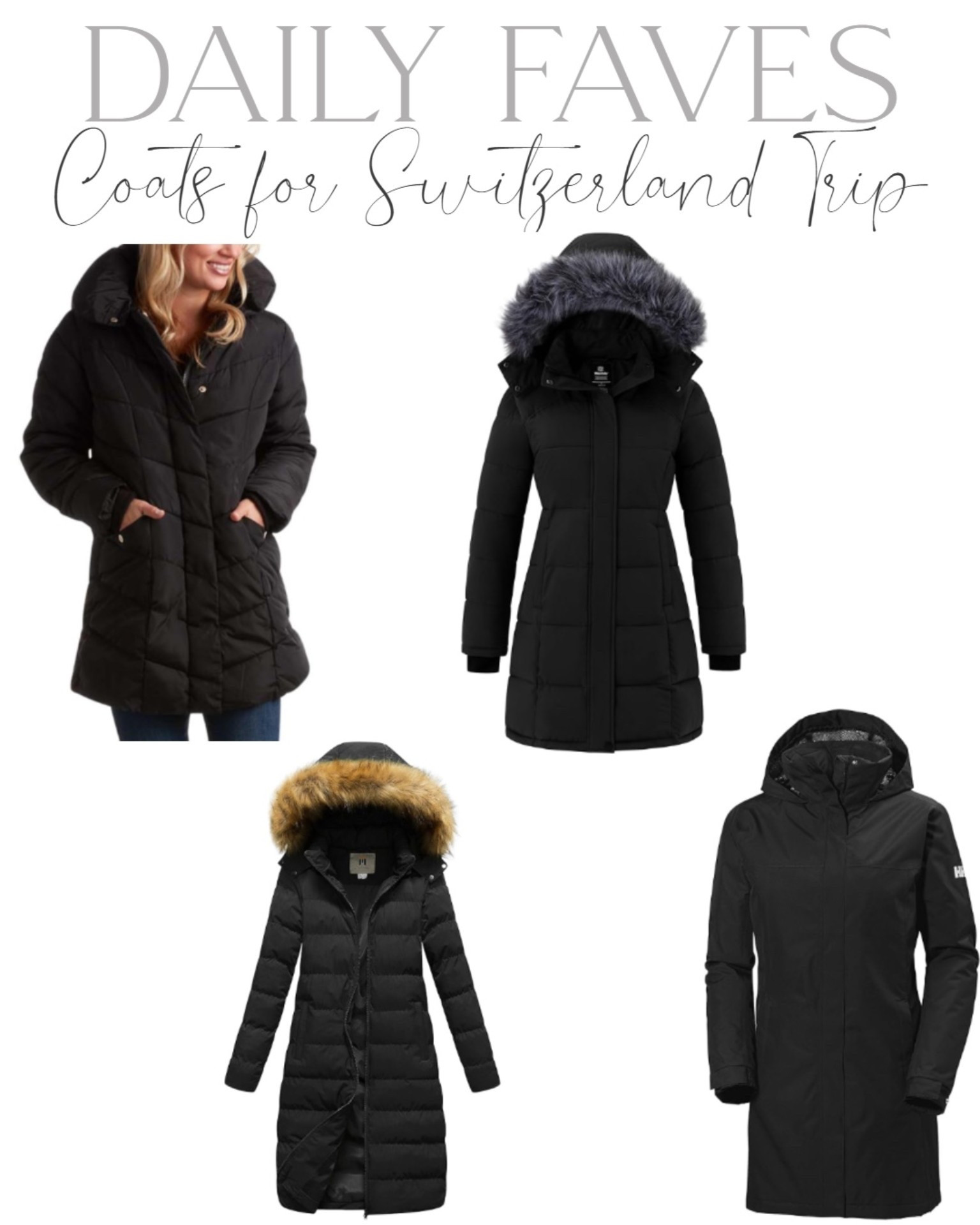 Cute coats for Switzerland

#LTKTravel #LTKStyleTip #LTKFindsUnder100