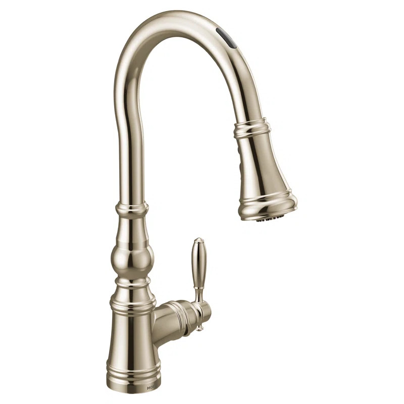 S73004EV2NL Weymouth Smart Faucet Touchless Pull-Down Sprayer Kitchen Faucet with Voice and Motio... | Wayfair North America