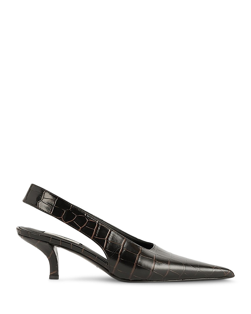 Toteme Women's Classic Croco Slingback Pumps | Bloomingdale's (US)
