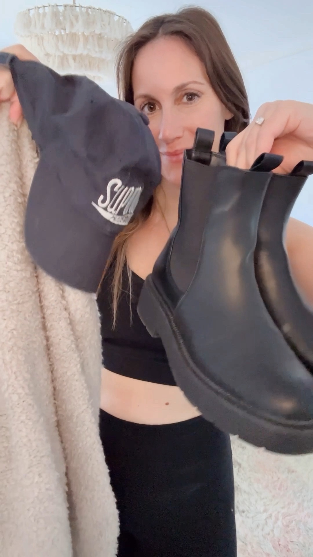 Running errands kind of day 🏃🏻‍♀️ I’m wearing my fave leggings from Amazon + a super soft sweater and the down puffer vest I love with a white hot passion. Don’t be jealous of my holiday socks 🤣

#LTKfindsunder100 #LTKsalealert #LTKover40