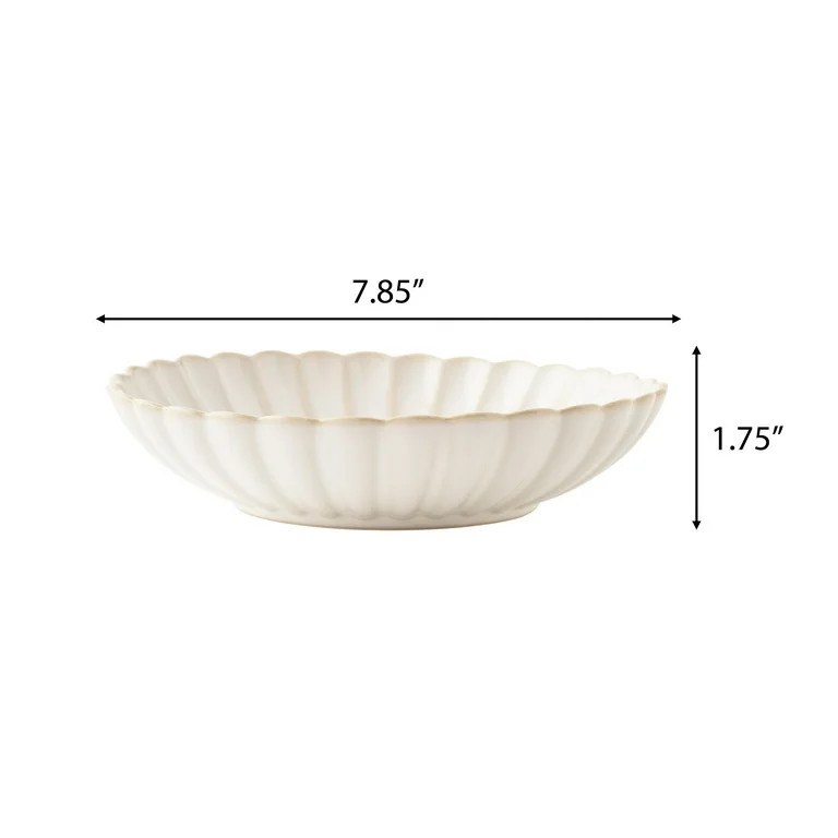 The Pioneer Woman Colette Stoneware 11-inch Serving Bowl, Cream | Walmart (US)