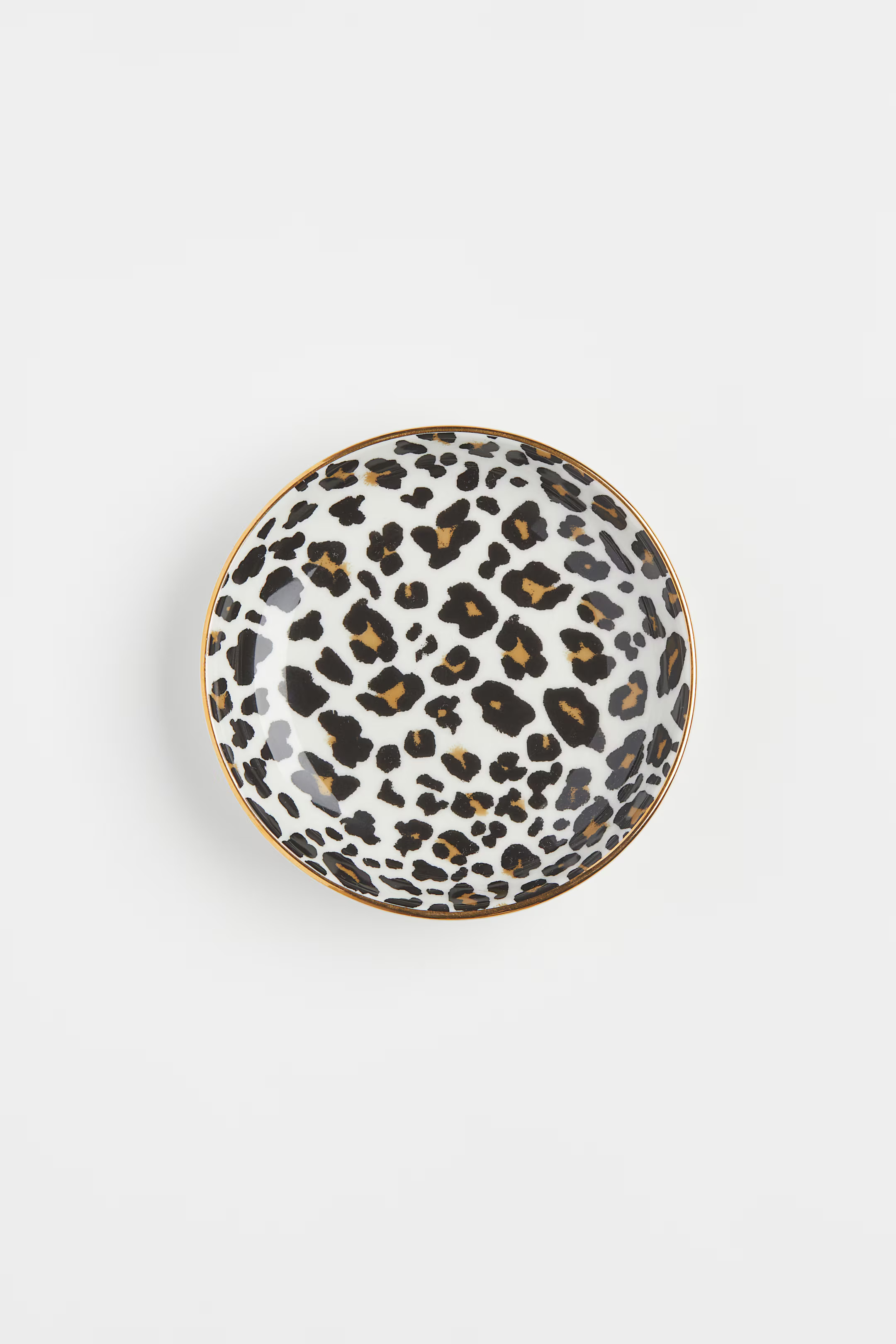 Small Porcelain Dish - White/leopard print - Home All | H&M US | H&M (US + CA)