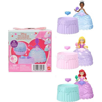 Disney Princess Valentine Cupcake Small Doll Reveal with 5 Surprises Including Heart Ring for Child | Target