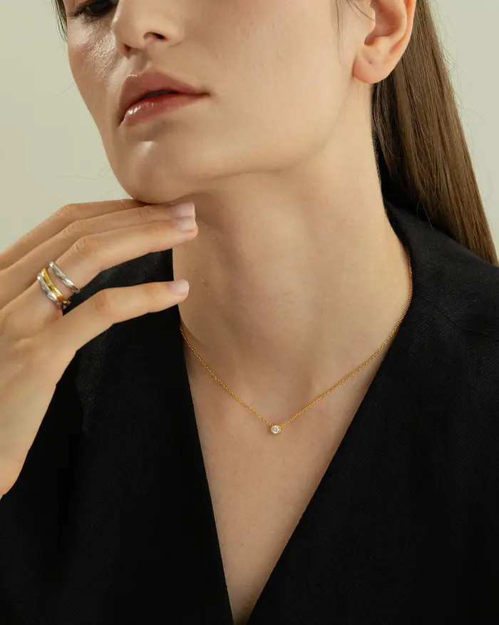 Bearfruit Jewelry Sterling Silver 18k Gold Plated Margot Necklace Holiday Gift Idea | Nordstrom | Nordstrom