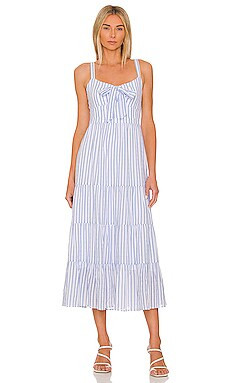 LIKELY Stasia Dress in Blue & White from Revolve.com | Revolve Clothing (Global)
