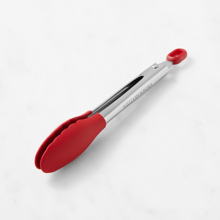 Williams Sonoma Stainless-Steel Silicone Locking Tongs | Williams-Sonoma