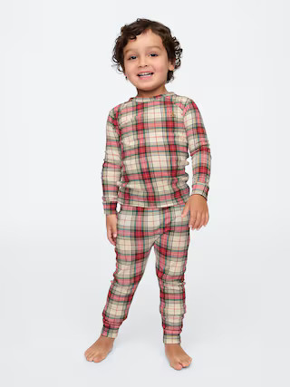 babyGap Organic Brushed Cotton Holiday PJ Set | Gap (US)