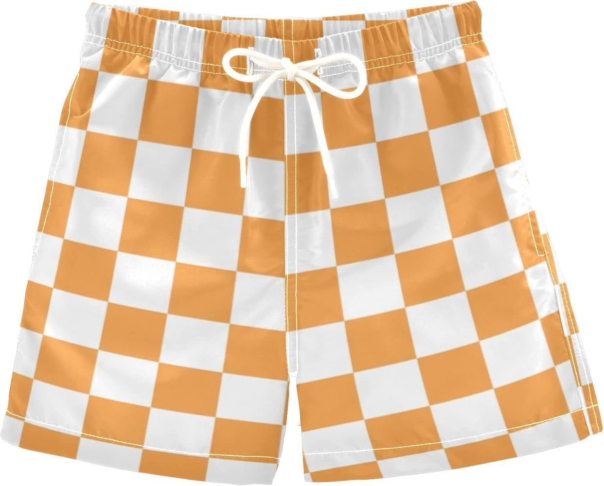 Buffalo Check Plaid Boys Swim Trunks Checkerboard Toddler Beach Board Shorts Summer Bathing Suit ... | Amazon (US)