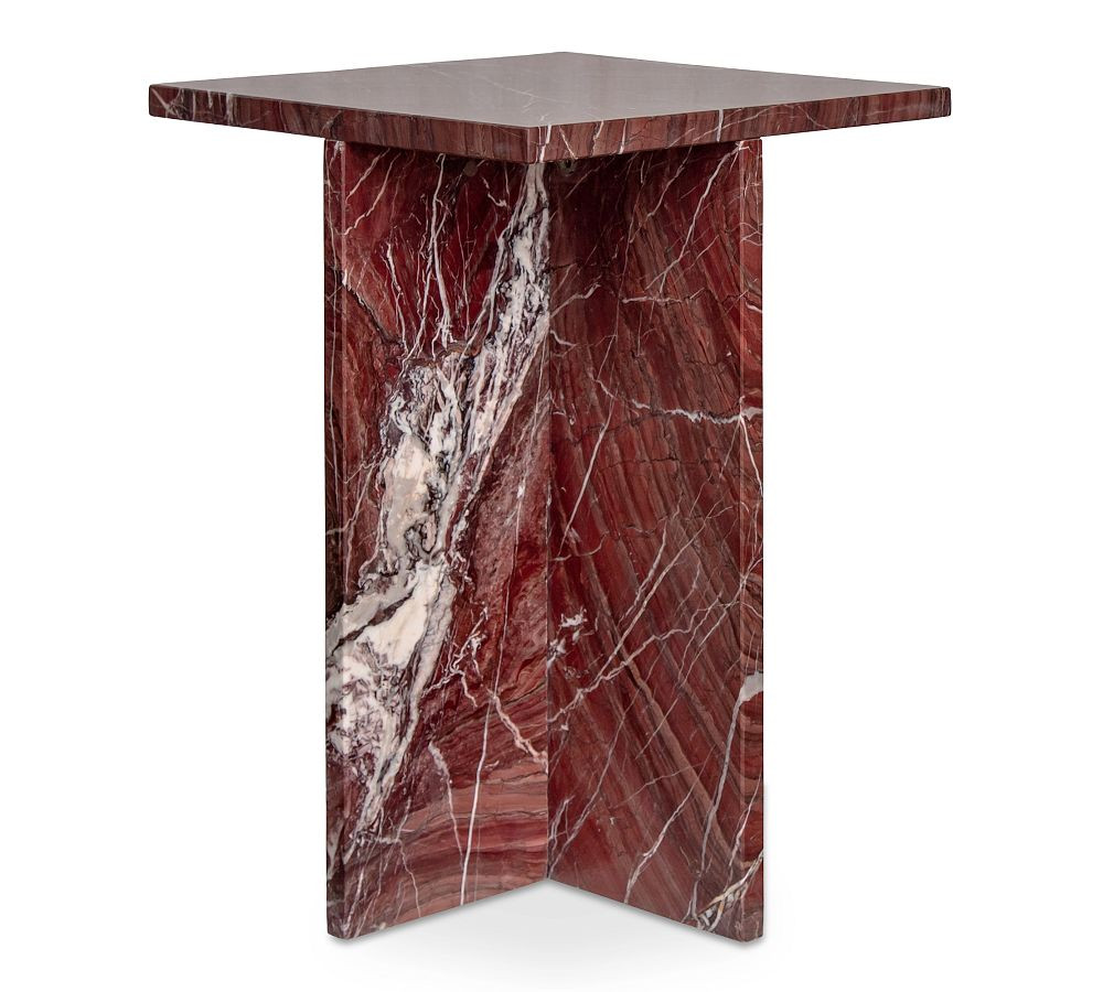 Telluride Marble Square Accent Table | Pottery Barn (US)