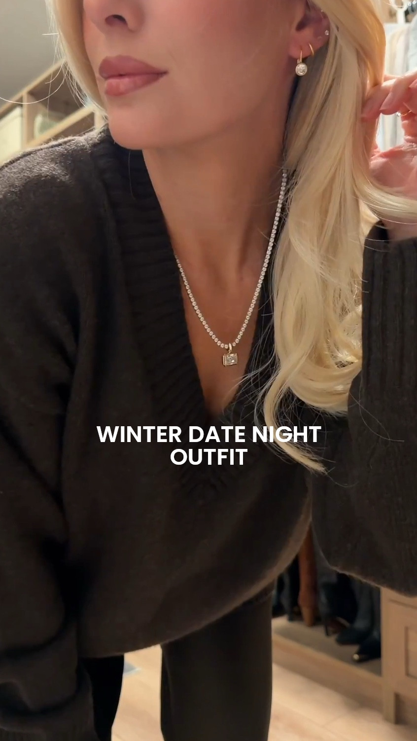 Wearing size small in pants, sized up to med in sweater for more oversized look, true size in shoes, code KPGS20! for necklace. Linked similar in all! 

Kathleen post, comfy chic outfit, date night outfit, satin pants outfit, winter date night look

#LTKSeasonal #LTKootd #LTKgrwm