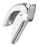 Amazon.com: Kuhn Rikon Epicurean Garlic Press, Stainless Steel, 6.5 x 1 x 1.5 inches, Silver : Ho... | Amazon (US)