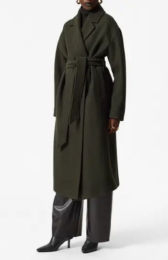 & Other Stories Belted Wool Wrap Coat | Nordstrom | Nordstrom