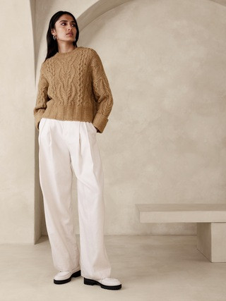 Sofie Cable-Knit Sweater | Banana Republic (US)