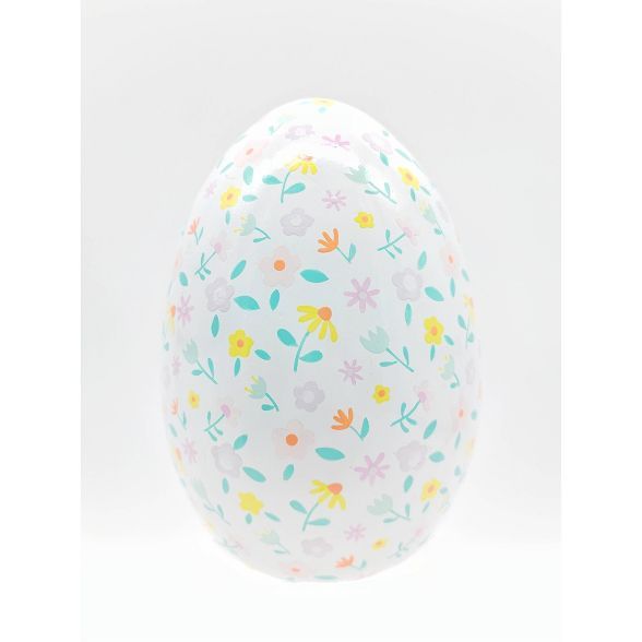 Large Decorative Printed Wood Easter Egg Floral Pattern - Spritz™ | Target