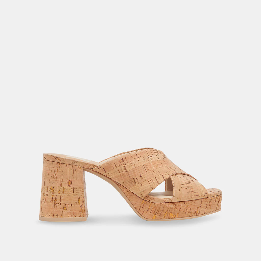 MARTIN HEELS NATURAL CORK | DolceVita.com