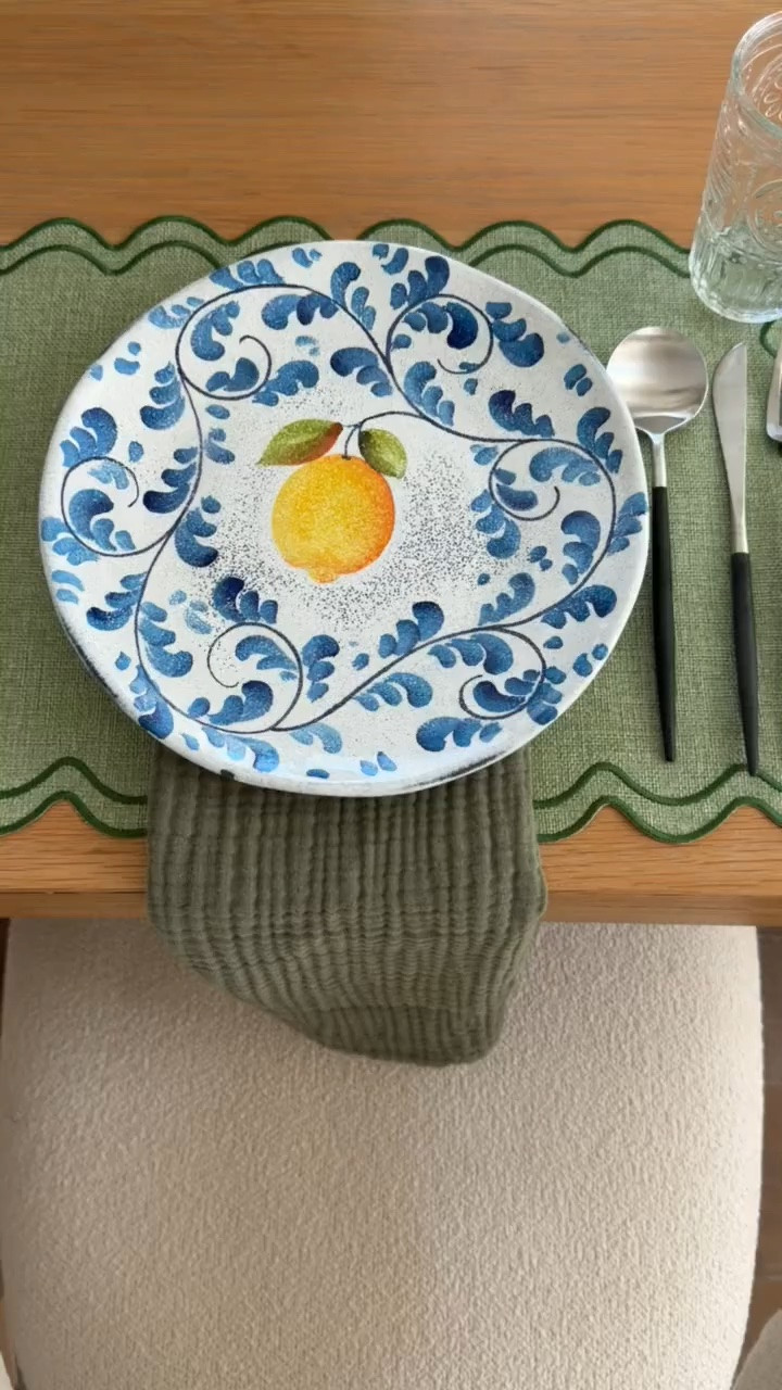 Spring hosting with my favorite flatware, green placement, gauze napkins, and more! Love this for an easy tablescape

#LTKSeasonal #LTKHome