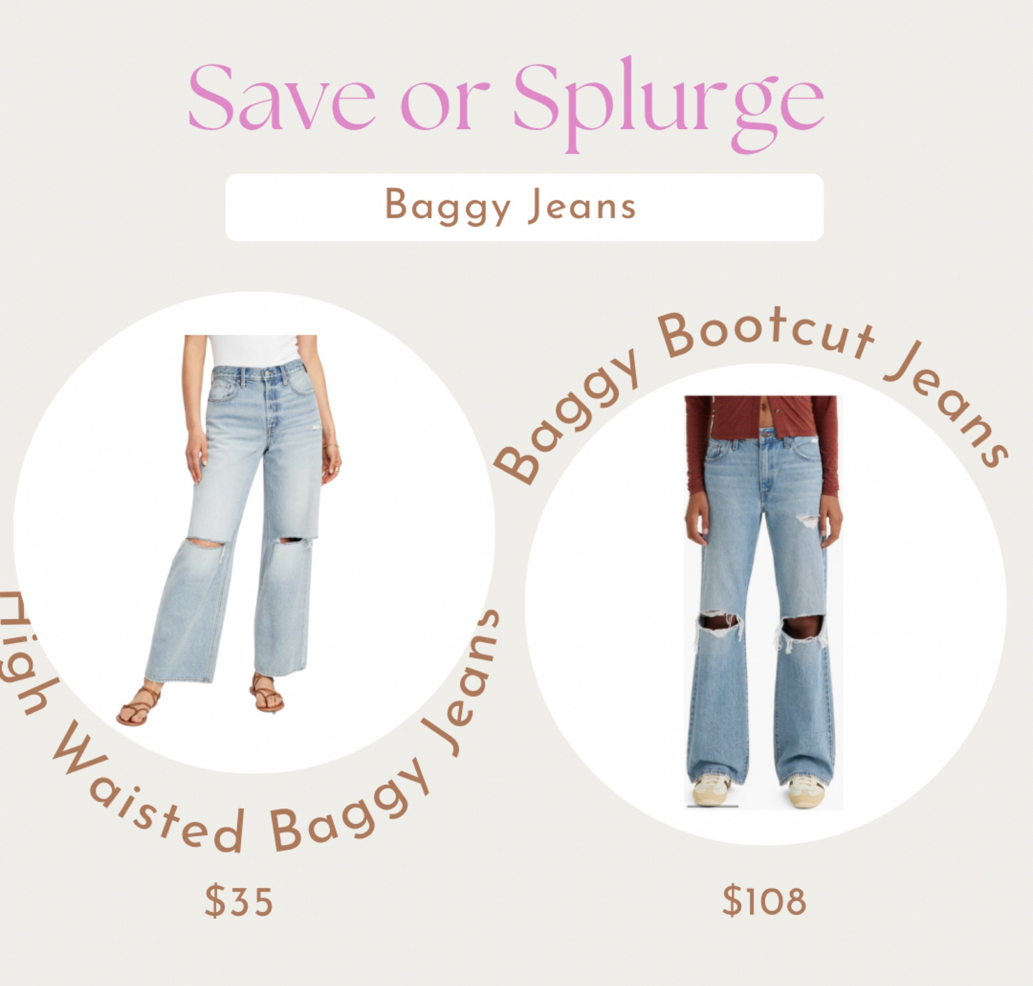 Ripped Baggy Bootcut Jeans curated on LTK