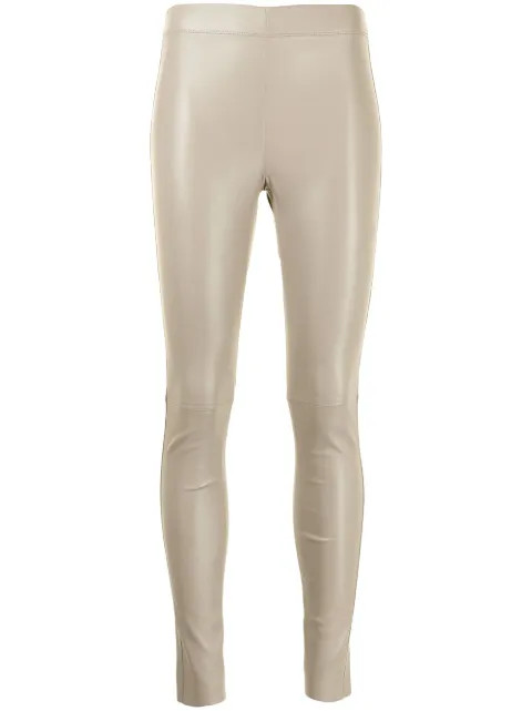 stretch-fit leather leggings | Farfetch (UK)