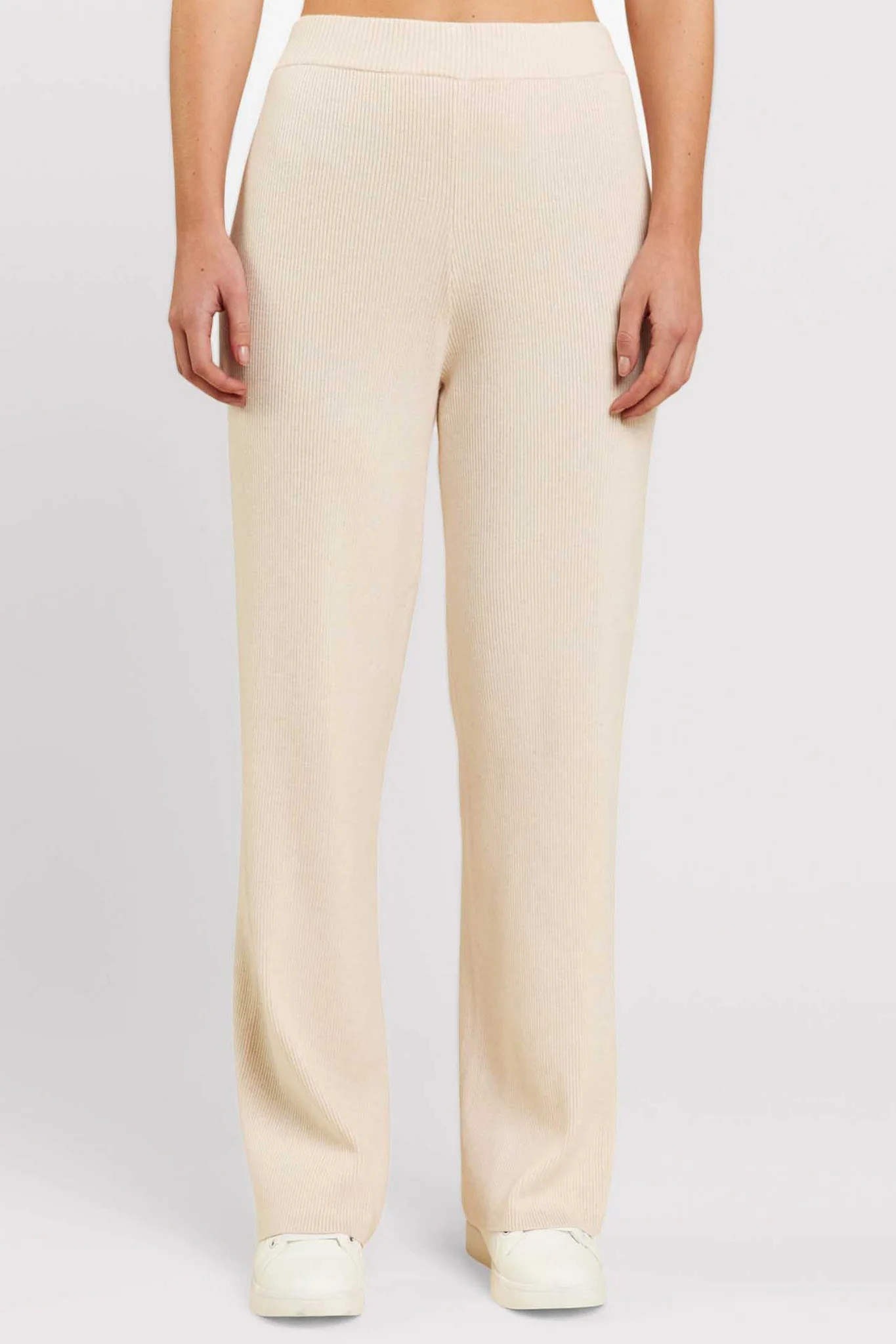 Ribbed Sweater Wide Leg Pant | nuuds