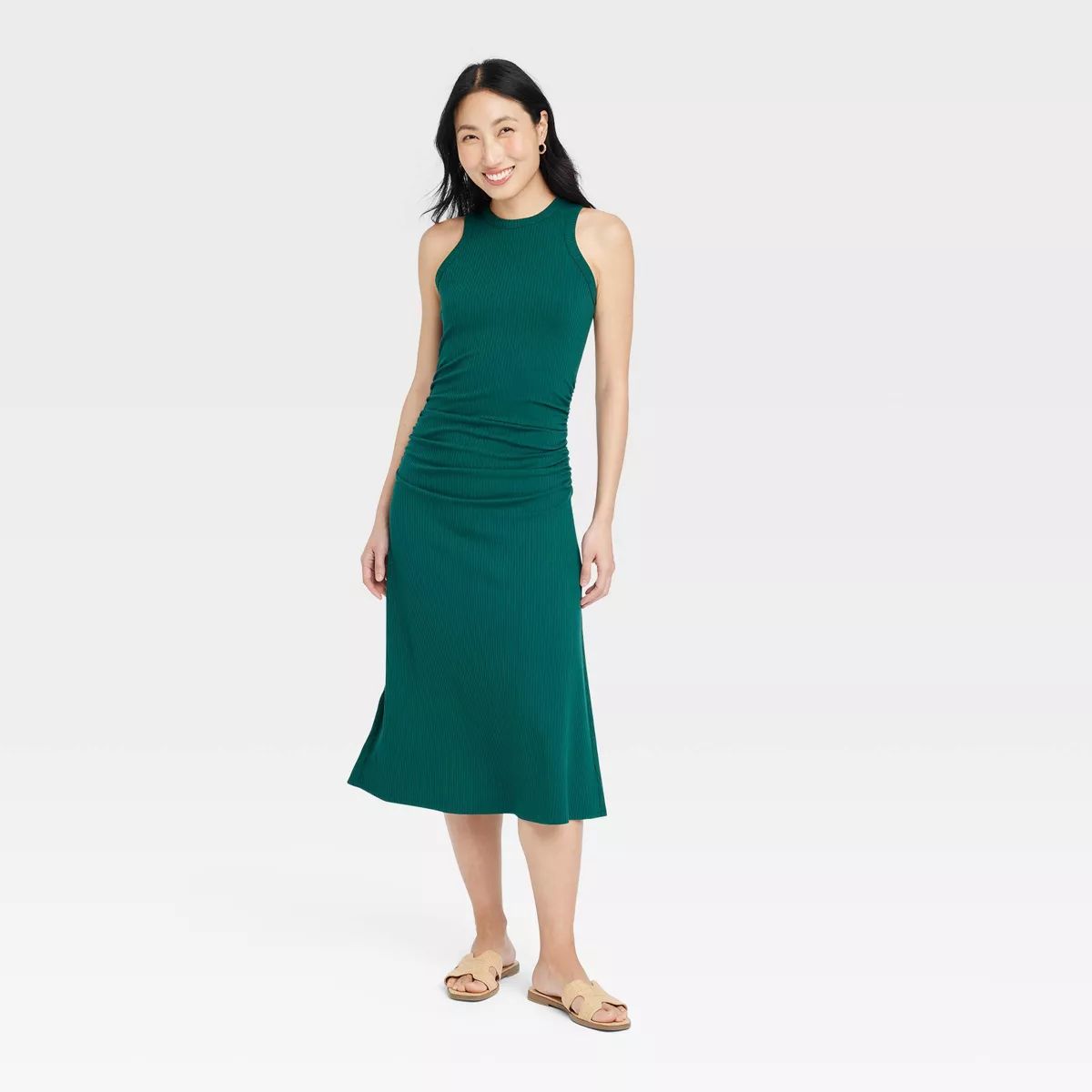 Women's Rib Knit Midi Bodycon Dress - A New Day™ | Target